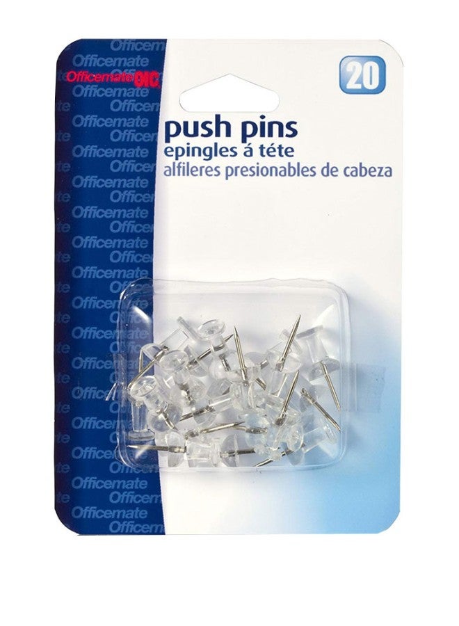 أوفيس ميت حزمة دبابيس تثبيت OIC(R) من 20 قطعة فضي - Image 1