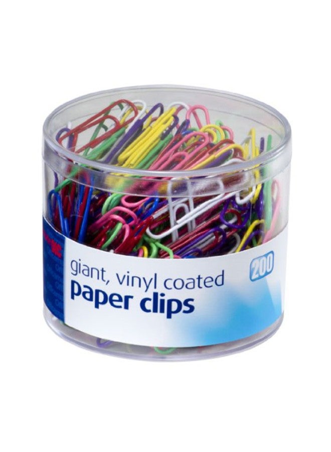 أوفيس ميت مشابك ورق ضخمة من 200 قطعة متعدد الألوان