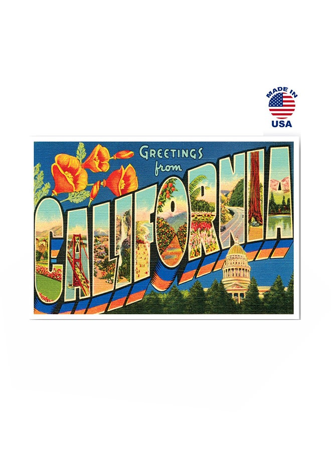 Postcard Fair Set Of 20 Greetings From California Vintage Identical Postcard - Image 1