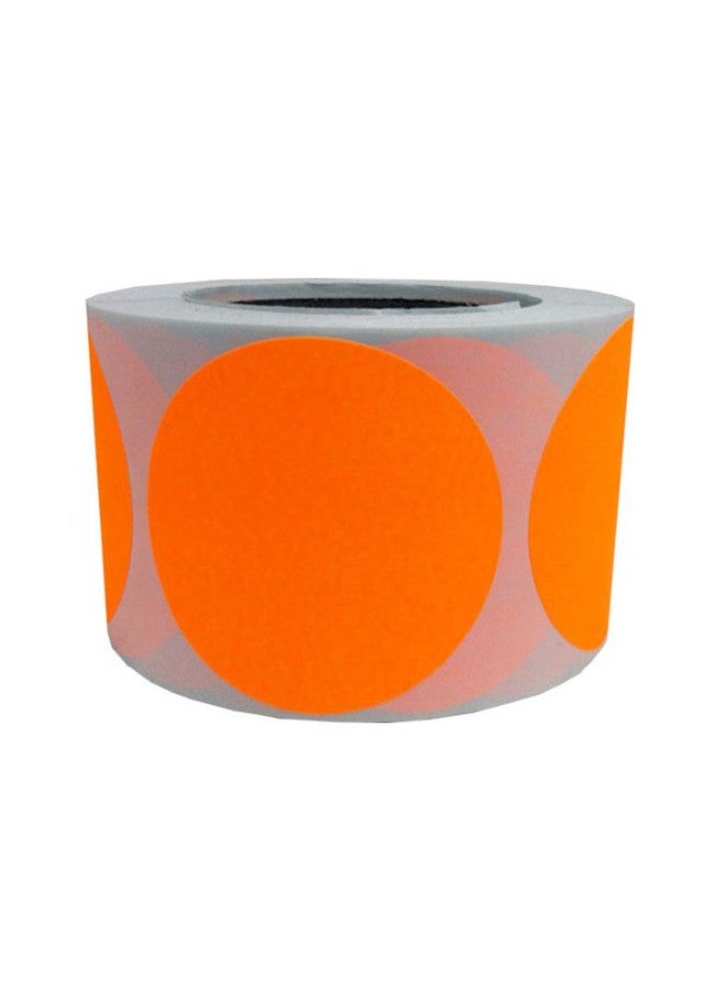 إن ستوك ليبلز.كوم ملصقات تسمية دائرية على شكل نقاط للترميز بالألوان من 500 قطعة برتقالي - Image 1