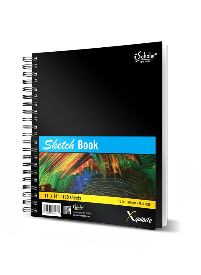iScholar 50-Sheet Sketch Book Black - Image 2