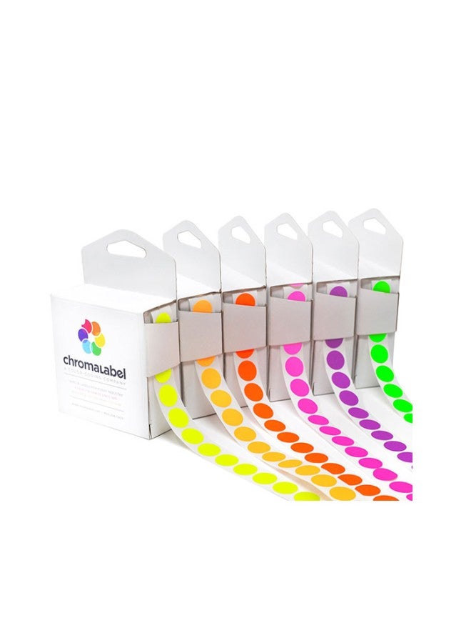 ChromaLabel - 1000-Piece Fluorescent Colour-Code Label Multicolour - Image 1