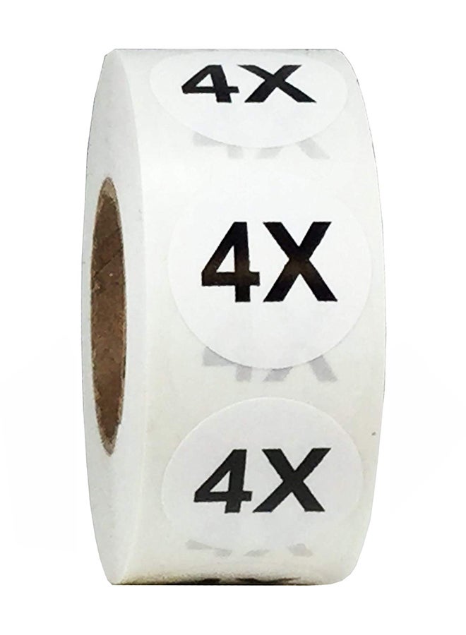 Retail Clothing 4x Size Label Sticker White - v1552974208/N21836213A_2