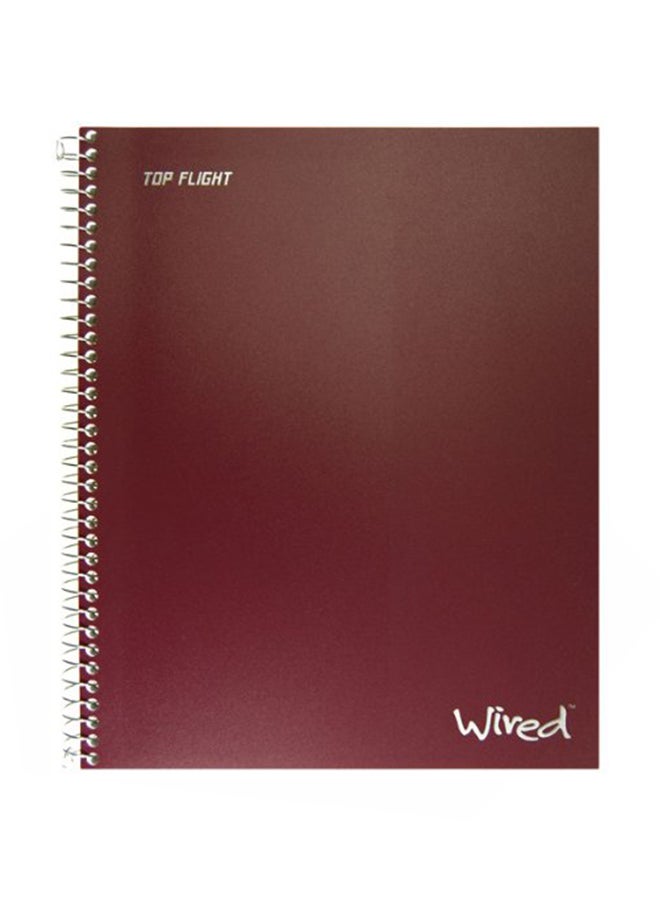 Top Flight Wired Notebook With 4 Pocket (120-Page) Multicolour - Image 1