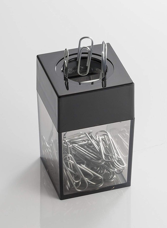 أوفيس ميت موزع مشابك صغير بسطح مغناطيسي أسود/شفاف - Image 2