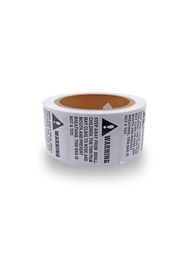 44LLC 2500-Piece Keep Away from Small Children Suffocation Warning Label White - Image 2