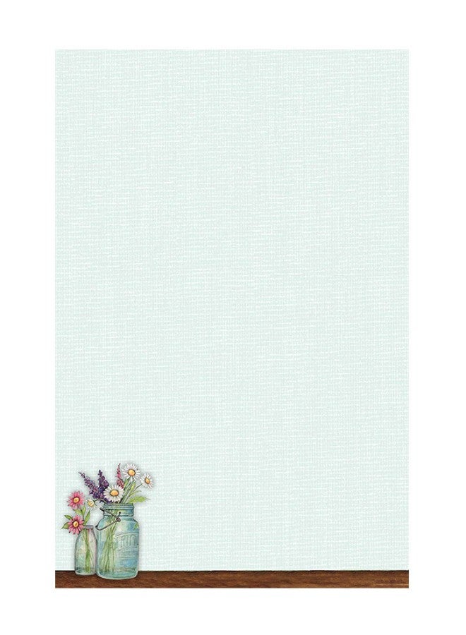 لانج بطاقة ملاحظات بتصميم أزهار موضوعة في جرار متعدد الألوان - Image 2