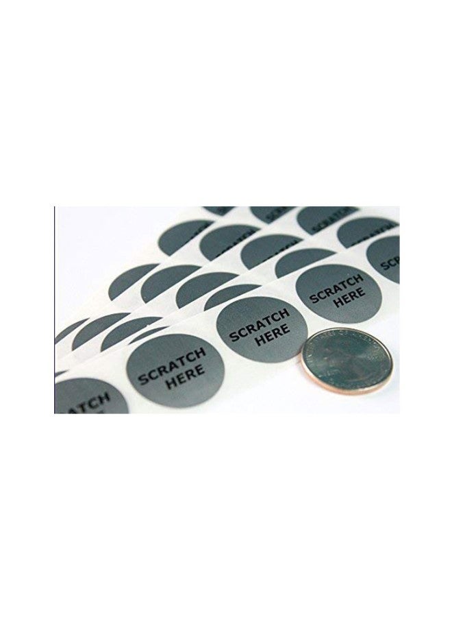 My Scratch Offs 100-Piece Round Scratch Here All-Purpose Label  - Image 1