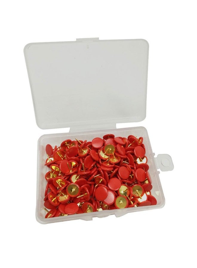 VAPKER 200-Piece Plastic Round Head Thumbtack Pink - Image 1
