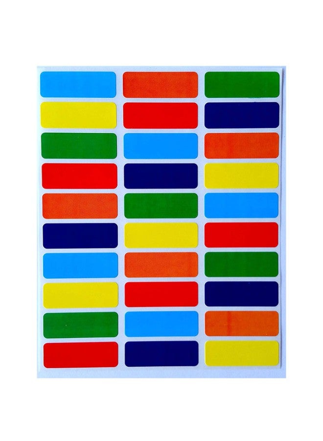 Royal Green - 750-Piece Rectangular Color-Coding Label Multicolour - Image 1