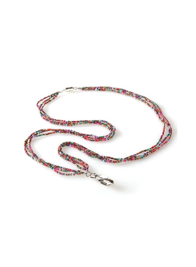 ID Avenue Vivian Beaded Badge ID Necklace Lanyard Multicolour  - Image 1