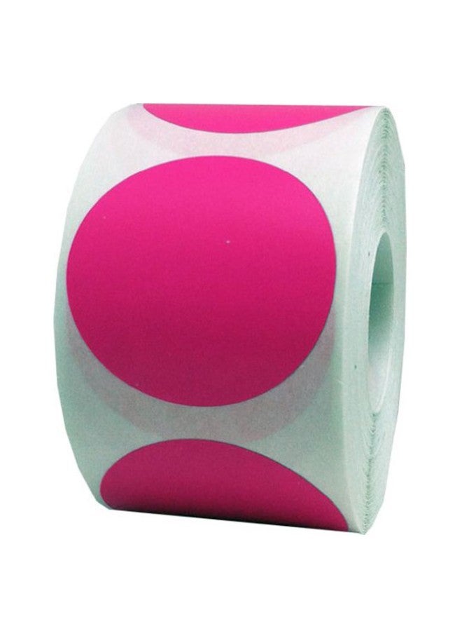 500-Piece Round Circle Adhesive Color-Coding Label Pink - v1552974252/N21836521A_1