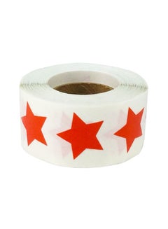 InStockLabels.com 500-Piece Star Shape Sticker Teacher Adhesive Color-Coding Label Red  - Image 2