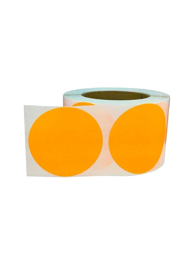 إن ستوك ليبلز.كوم ملصقات تسمية دائرية على شكل نقاط للترميز بالألوان من 500 قطعة برتقالي - Image 2