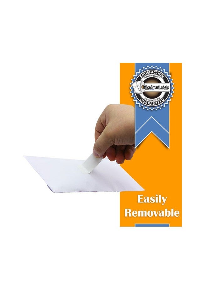OfficeSmartLabels 2000-Piece Removable Adhesive Multipurpose Label White - Image 2