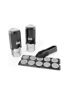 ExcelMark Self-inking Rubber Stamp Kit Black/Clear  - Image 2