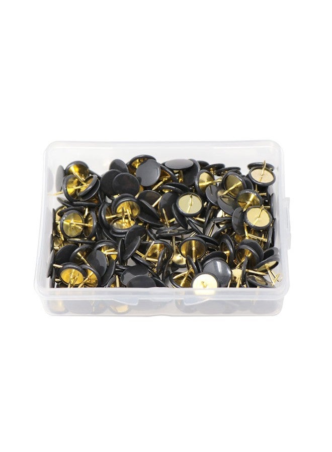 VAPKER 200-Piece Plastic Round Head Thumbtack Black - Image 2