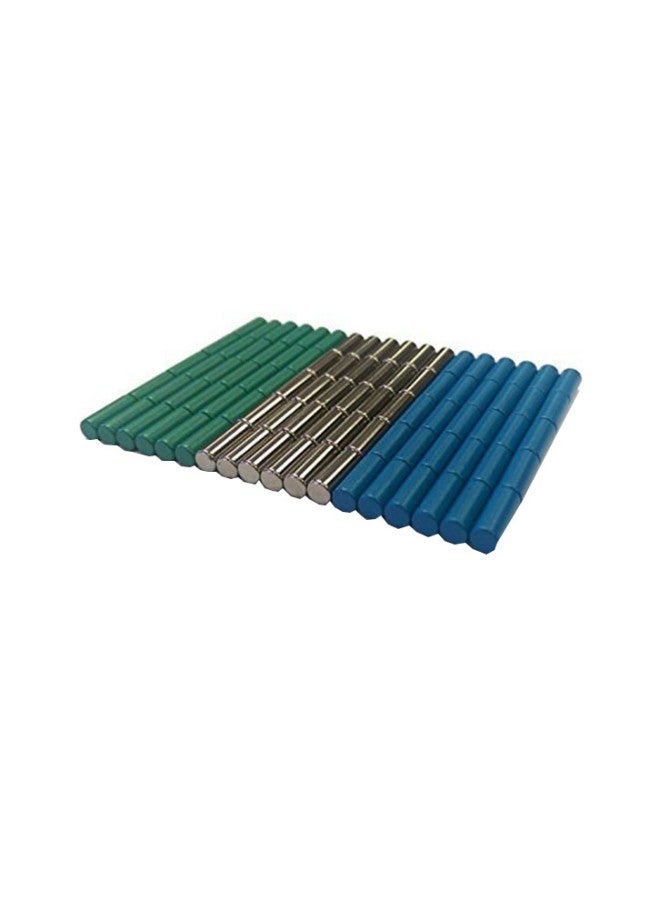 MapMagnets 90-Piece Magnetic Pin Cylinder Magnet Multicolour - Image 1