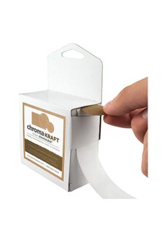 ChromaLabel 1000-Piece Kraft Dot Label Brown  - Image 2
