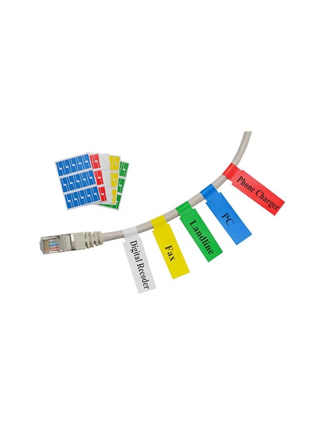 MR-LABEL 300-Piece Self-Adhesive Cable Label Multicolour - Image 1