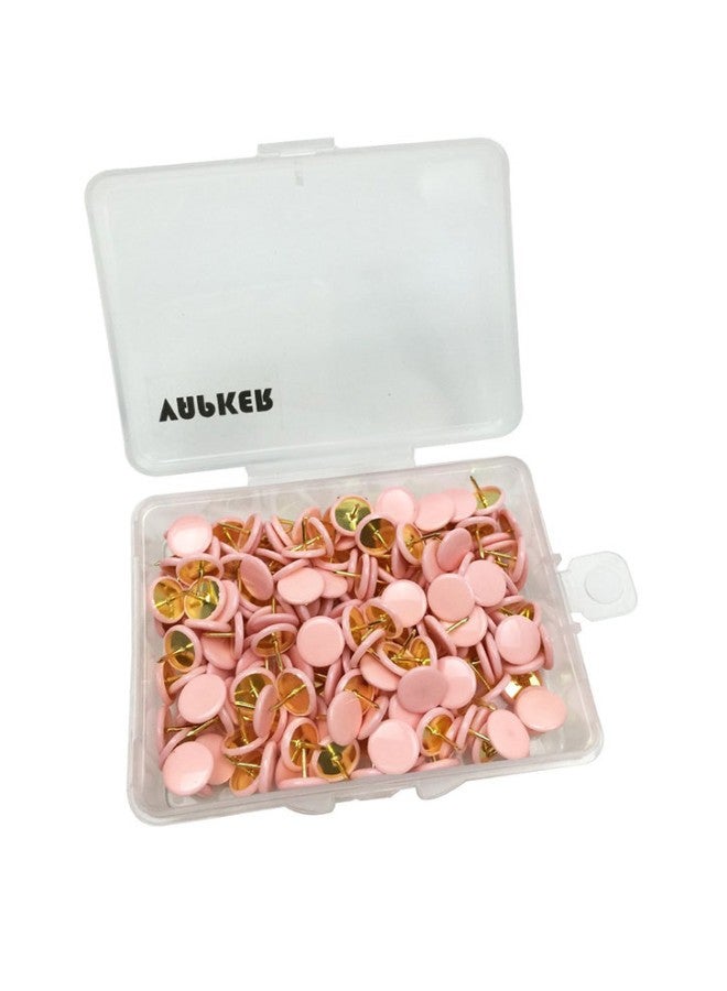 VAPKER 200-Piece Plastic Round Head Thumbtacks Pink - Image 1