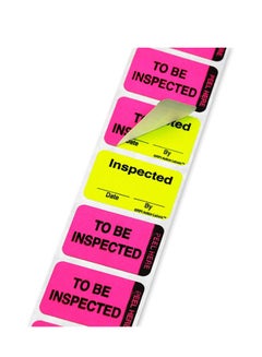 ChromaLabel 250-Piece To Be Inspected Label With Dispenser Box Multicolour  - Image 1