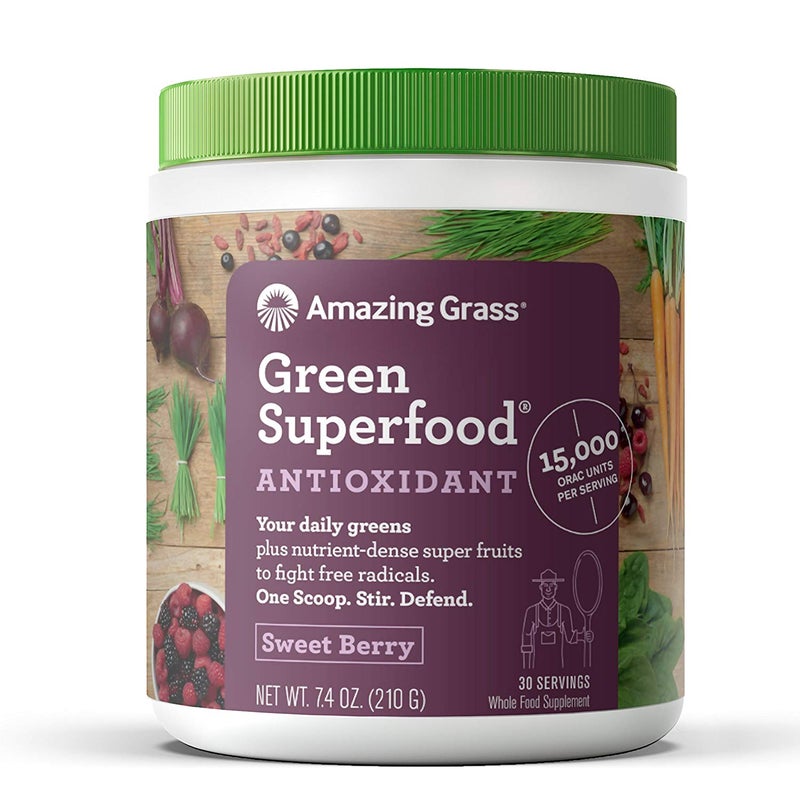 Green Superfood Antioxidant Organic Powder 7.4 oz (210 g) - v1552974350/N22643679A_3