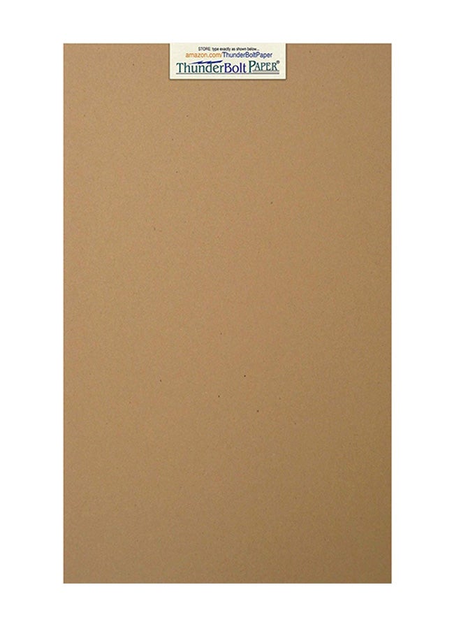 ThunderBolt Paper 25-Piece Smooth Finish Kraft Fiber Text Paper  - Image 1
