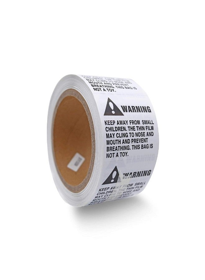 44LLC 2500-Piece Keep Away from Small Children Suffocation Warning Label White - Image 3