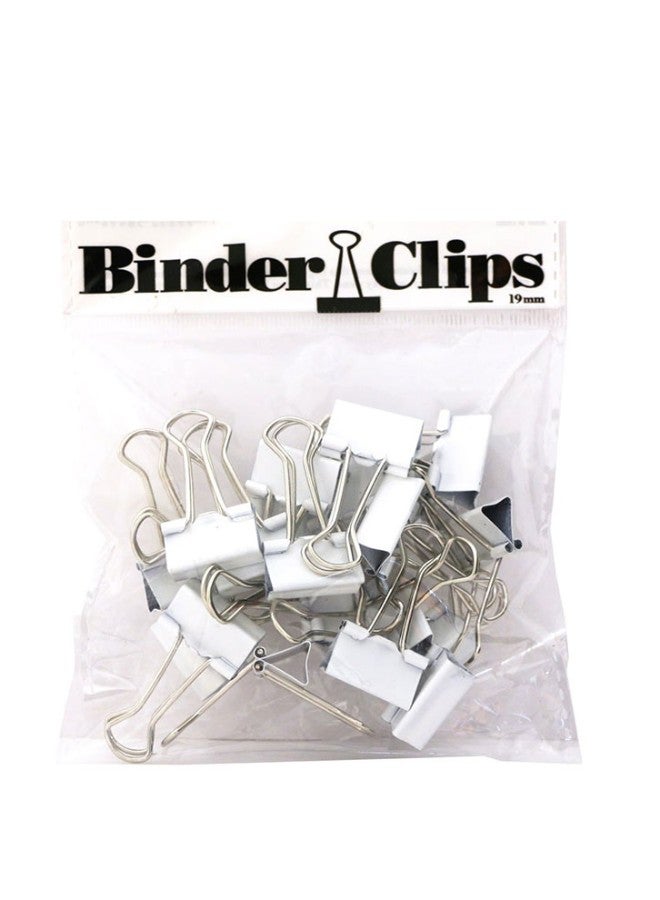 JAM Paper Pack Of 25 Colourful Binder Clip Silver  - Image 1