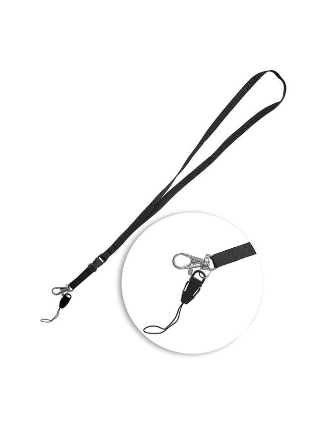 Wisdompro Pack Of 10 Neck Lanyard ID Name Tag Badge Holder Black - Image 2