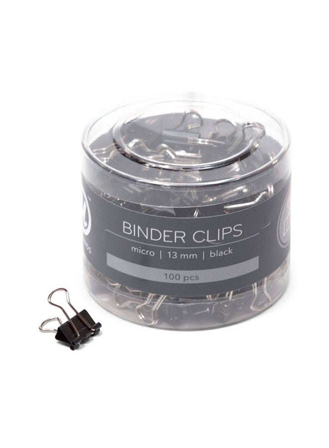 U Brands 100-Piece Binder Clip Black  - Image 1