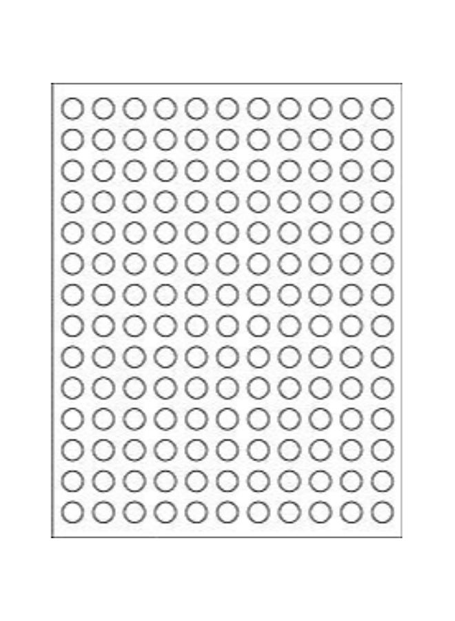 Ifusion 12-Piece Round Circle Sticker Set 