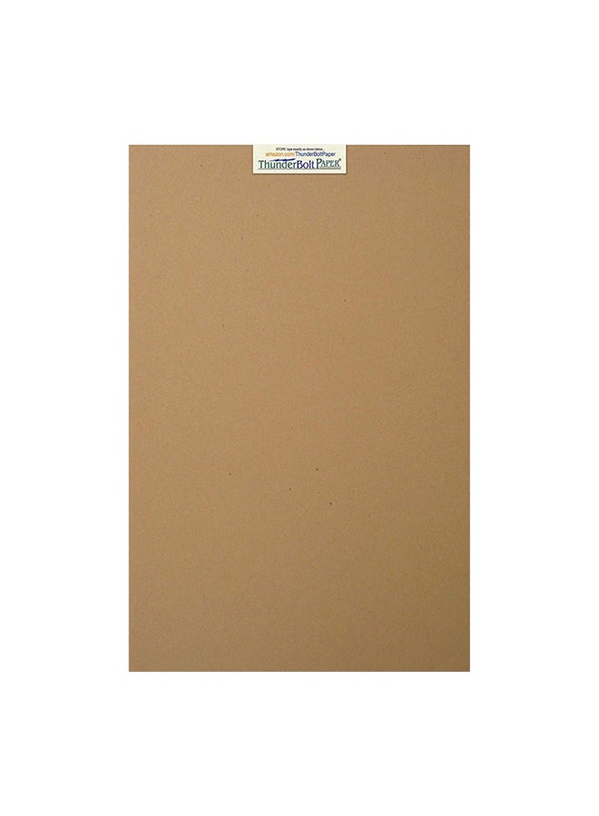 ThunderBolt Paper 100-Piece Kraft Fiber Paper Sheet - Image 1