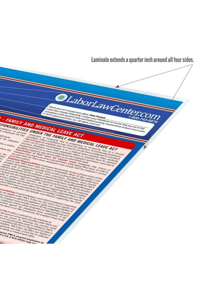 Labor Law Center 2019 Colorado Laminated Mandatory All In One Poster - Image 3