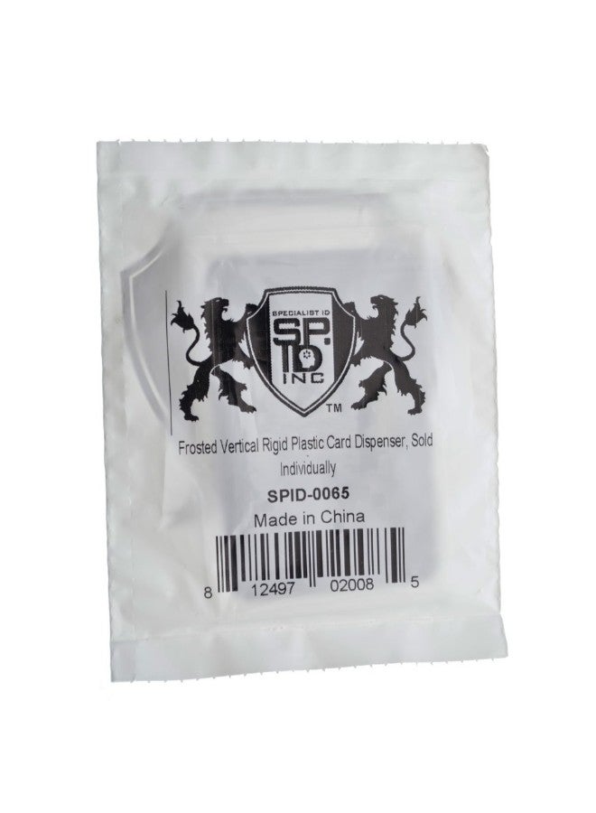 Specialist ID Frosted Vertical Rigid Card Dispenser Clear  - Image 3
