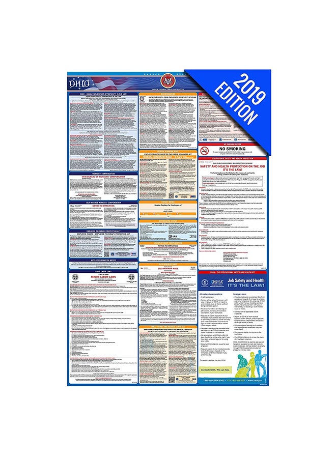 Labor Law Center Ohio Laminated Mandatory All-In-One Poster - Image 1