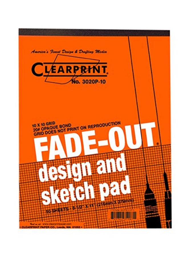 Clearprint Set Of 50 Sheet Bond Pad With Printed Fade Out  - Image 1