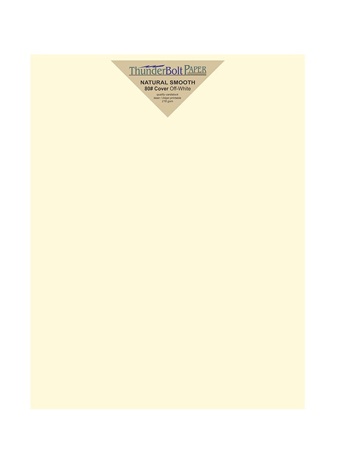 ThunderBolt Paper 100-Sheet Natural Smooth Card Stock - Image 1