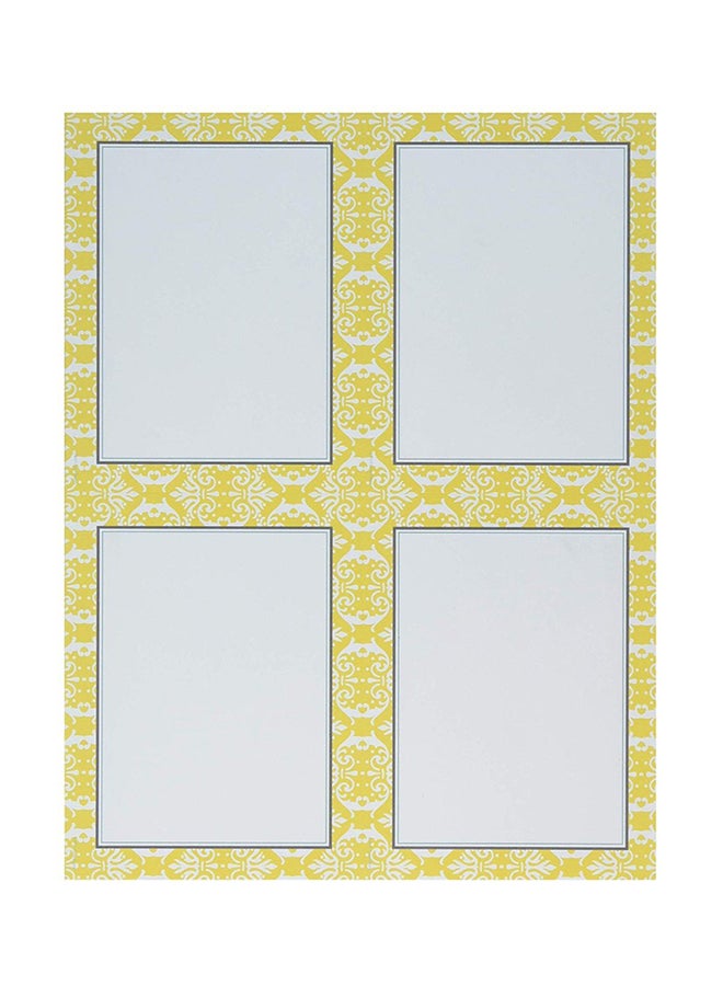 Great Papers! Fresh Slate Damask 4-Up Postcard - Image 1