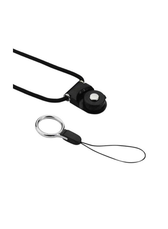 Yonisun 1-Piece Detachable Long Lanyard Neck Strap Identification Badges Black - Image 2