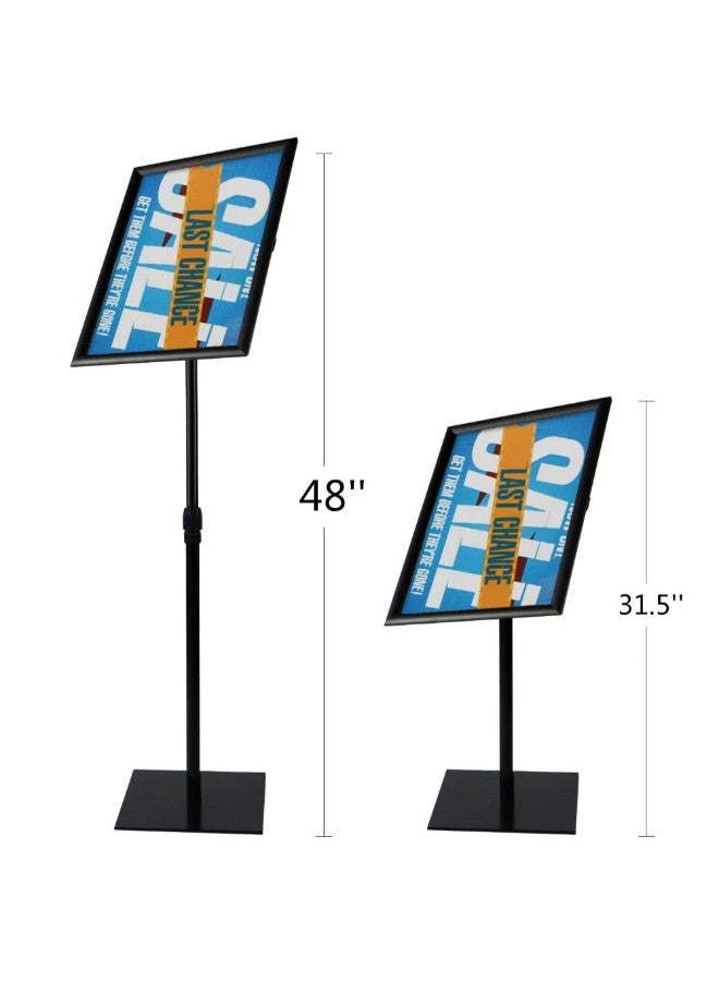 T-Sign Adjustable Heavy Duty Pedestal Poster Stand Black  - Image 3