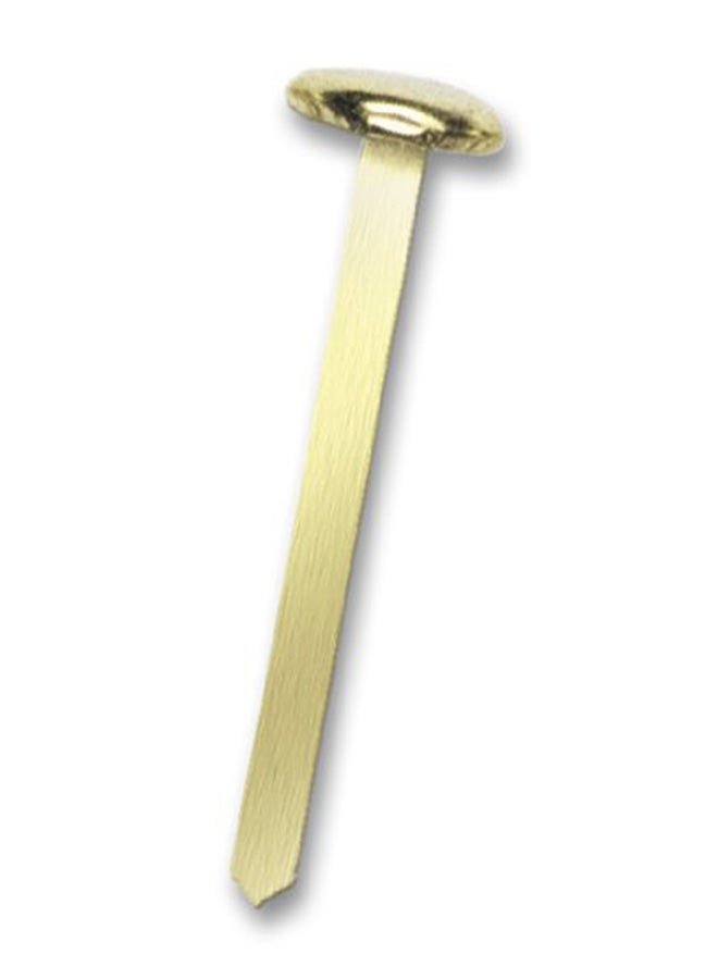 Officemate - Box Of 100 Brass Plated Fastener Gold - Image 1
