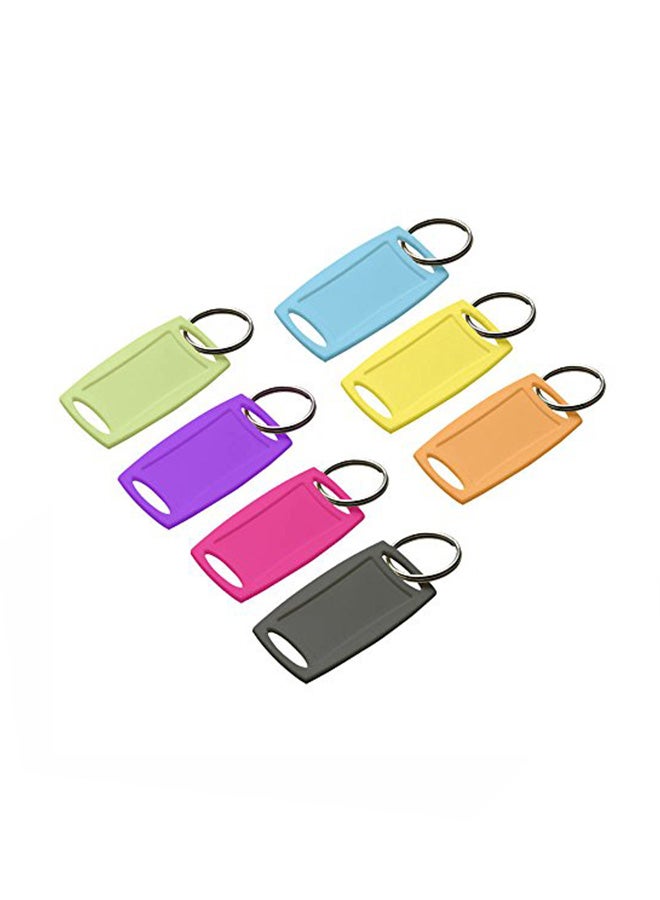 Lucky Line Pack Of 20 Small Rectangular Label-It Plastic Tag Multicolour