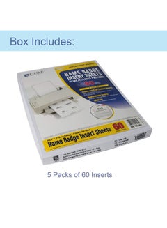 C-Line Replacement Inkjet/Laser Printer Badge Insert White  - Image 2