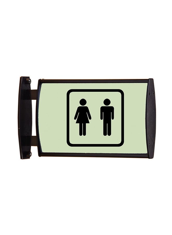 Displays2go Double-Sided Wall Sign With Curved Design Message Board Multicolour - Image 1