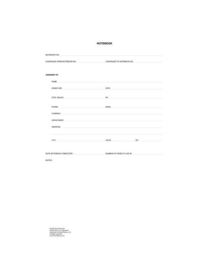 بوك فاكتوري دفتر ملاحظات للمختبر من 168 صفحة  - Image 2