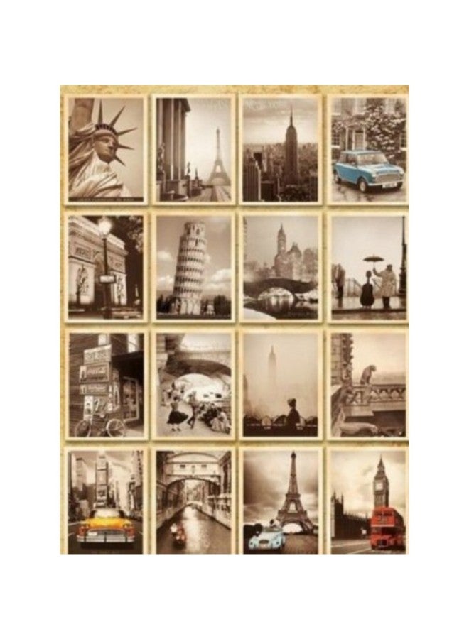 Ifusion - 33-Piece Vintage Retro Old Travel Postcard - Image 1