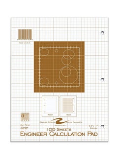 100-Piece Spring Engineering Notebook Multicolour - v1552974704/N21838073A_1