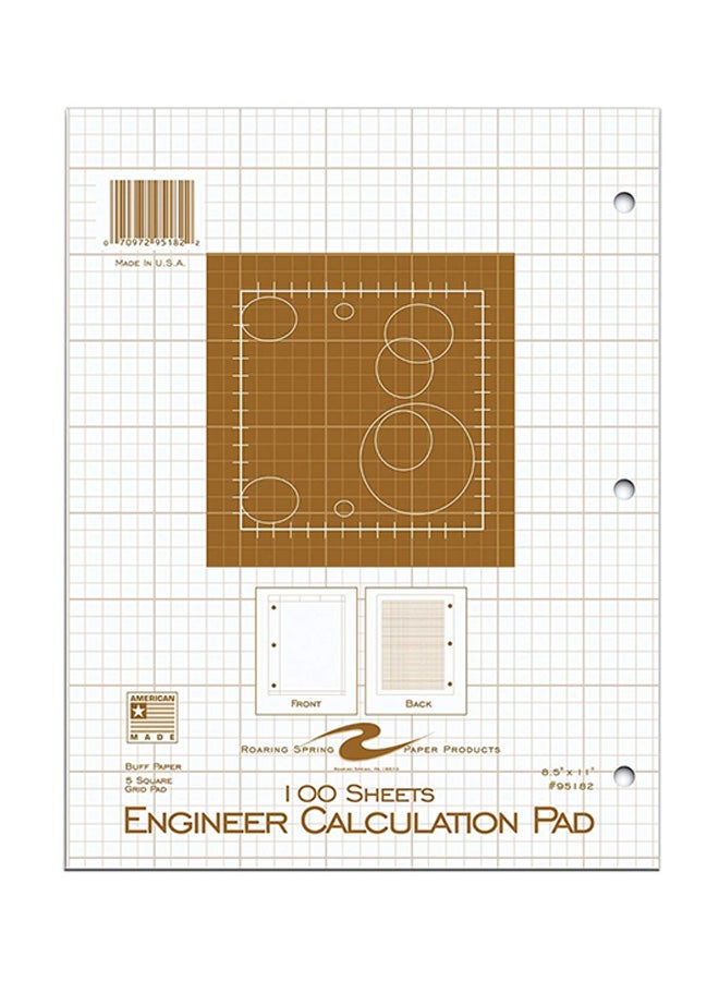 رورينج سبرينج 100 قطعة من دفاتر ملاحظات للمهندسين من رورينج سبرينج متعدد الألوان - Image 1